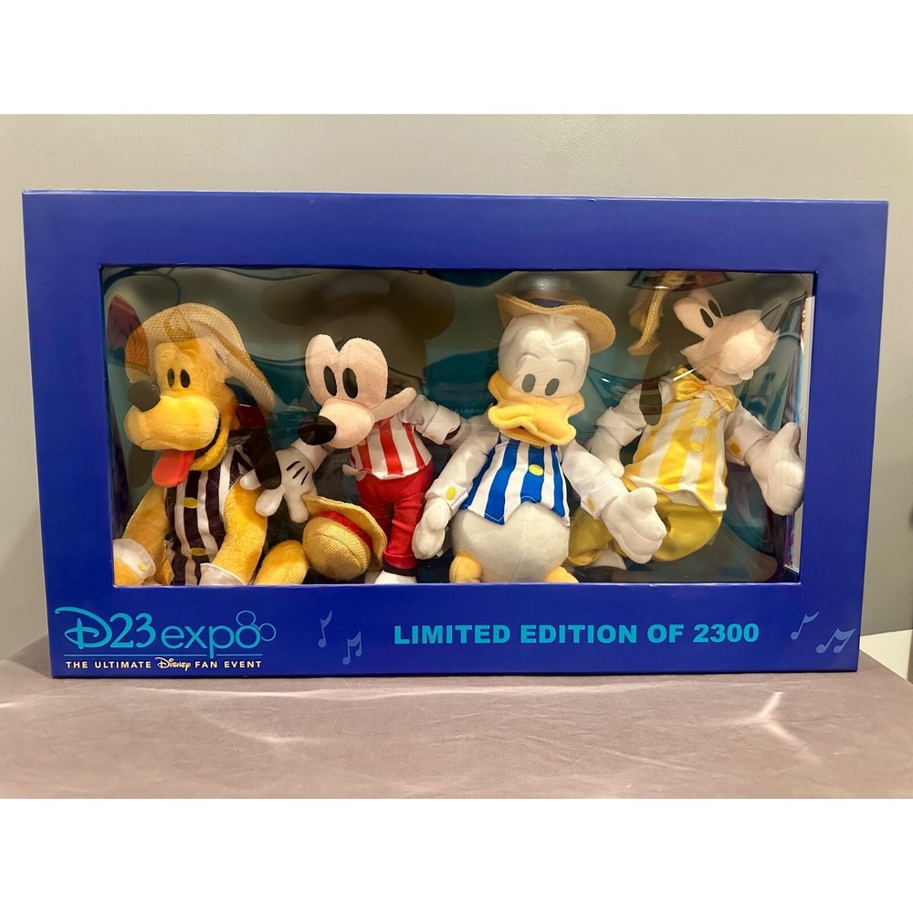 Disney D23 Expo 2019 The‎ Dapper Dans Plush 4 Boxed Set LE 2300